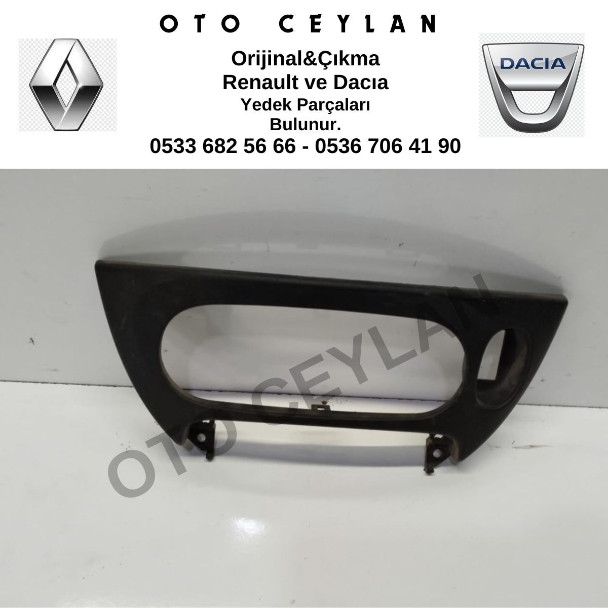7700432138 Megane 1 Torpido Bakalit Kapağı Orijinal Çıkma
