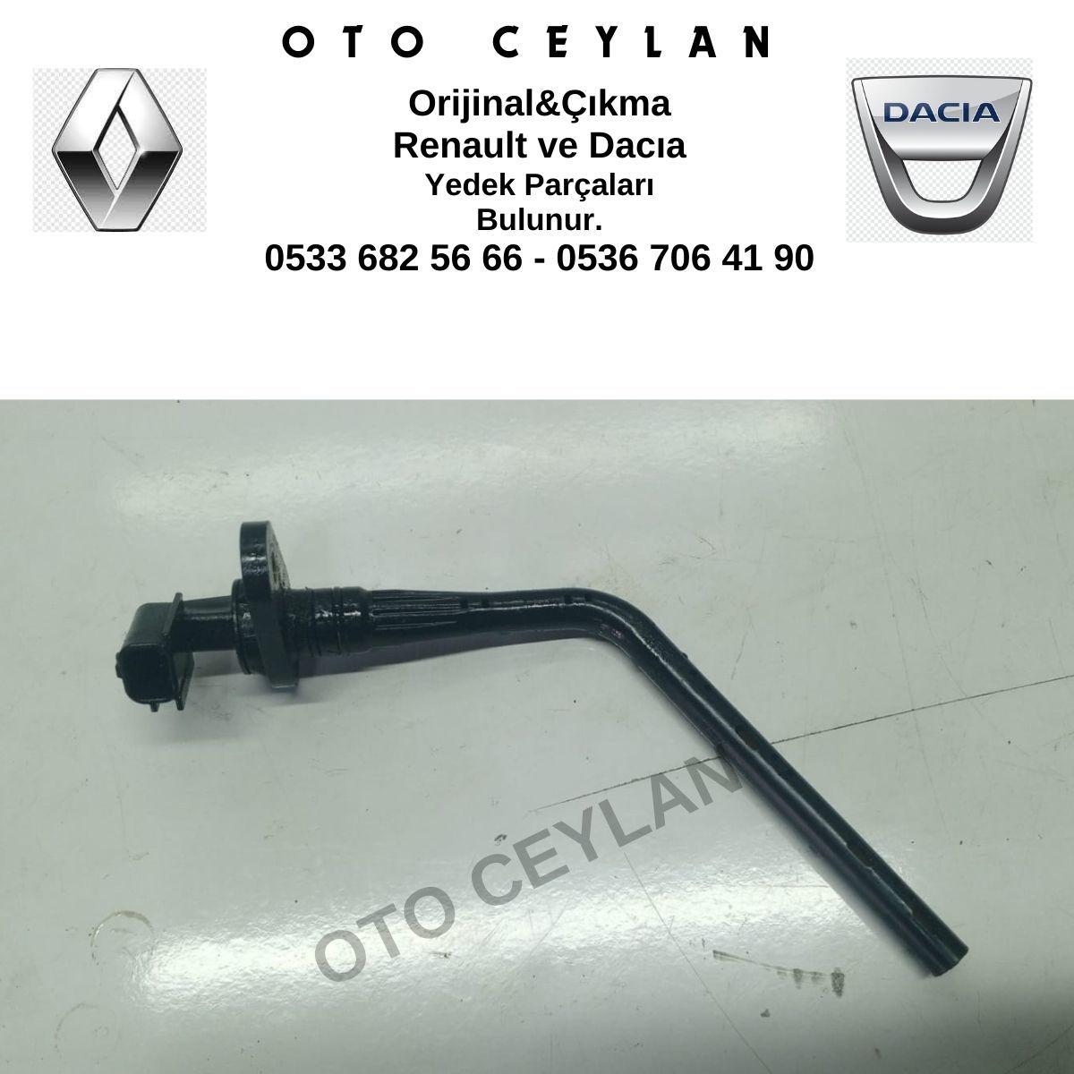 111452963R Clio 4 Captur Kadjar Dokker 1.2 Tce H5F Yağ Seviyye Sondası Müşürü Orijinal Çıkma