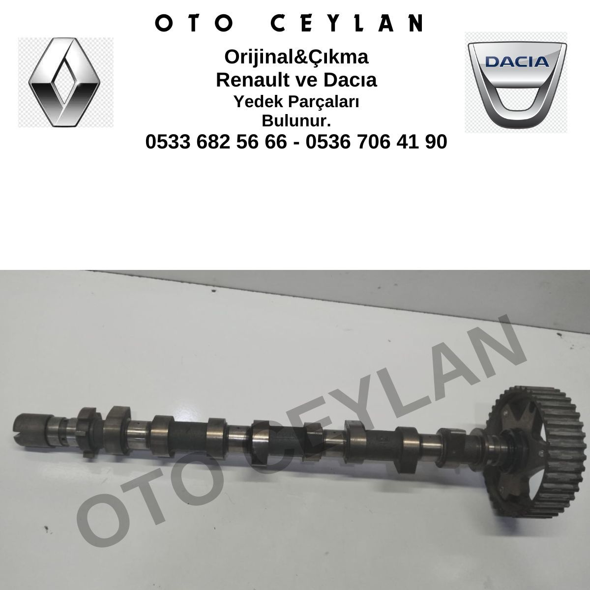 8200978873 Megane 2 Fluence Laguna 3 Eksantrik Mili Orijinal Çıkma