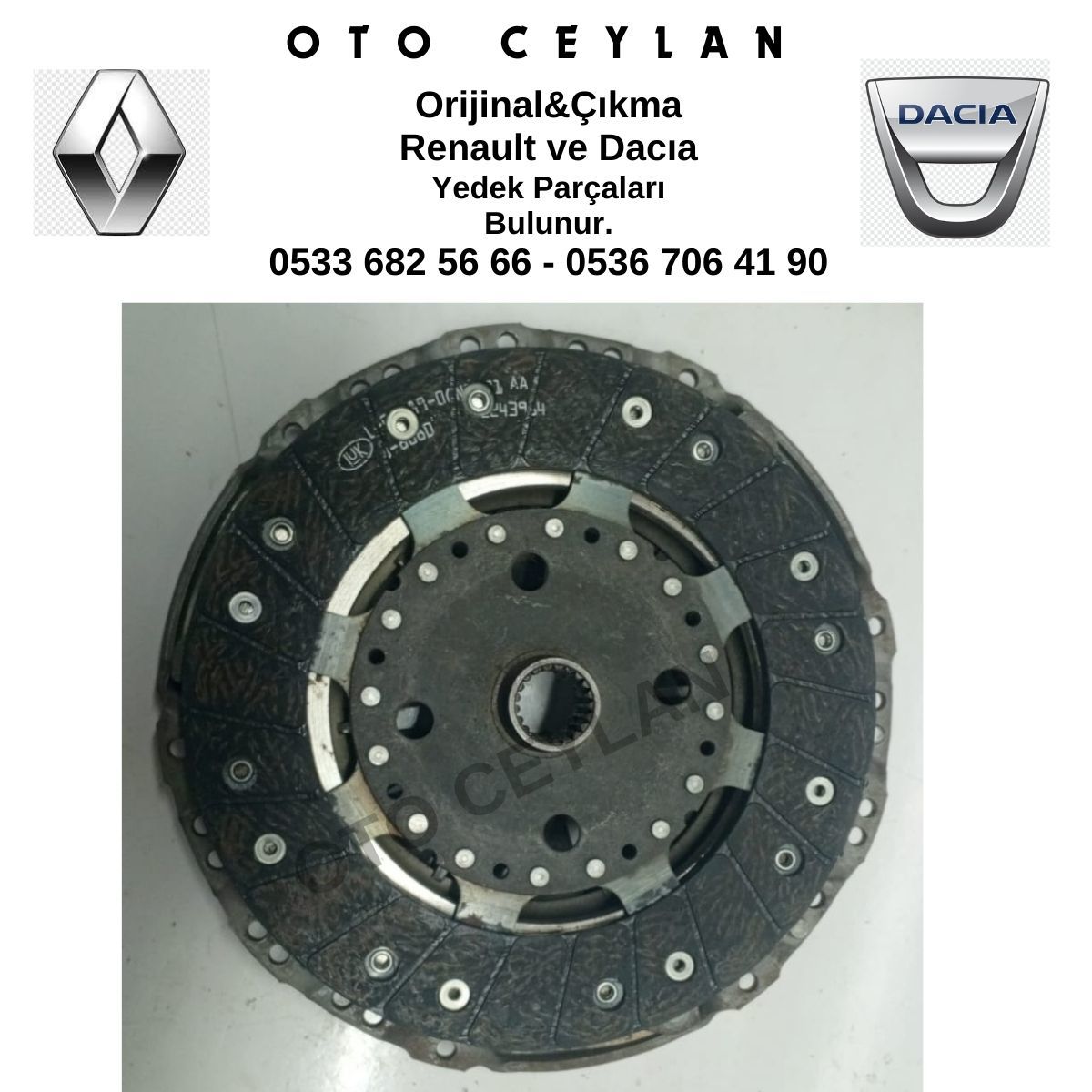 123003948R Clio 3 Kango Megane 2 3 Fluence Talisman Debriyaj Seti Volantlı TK