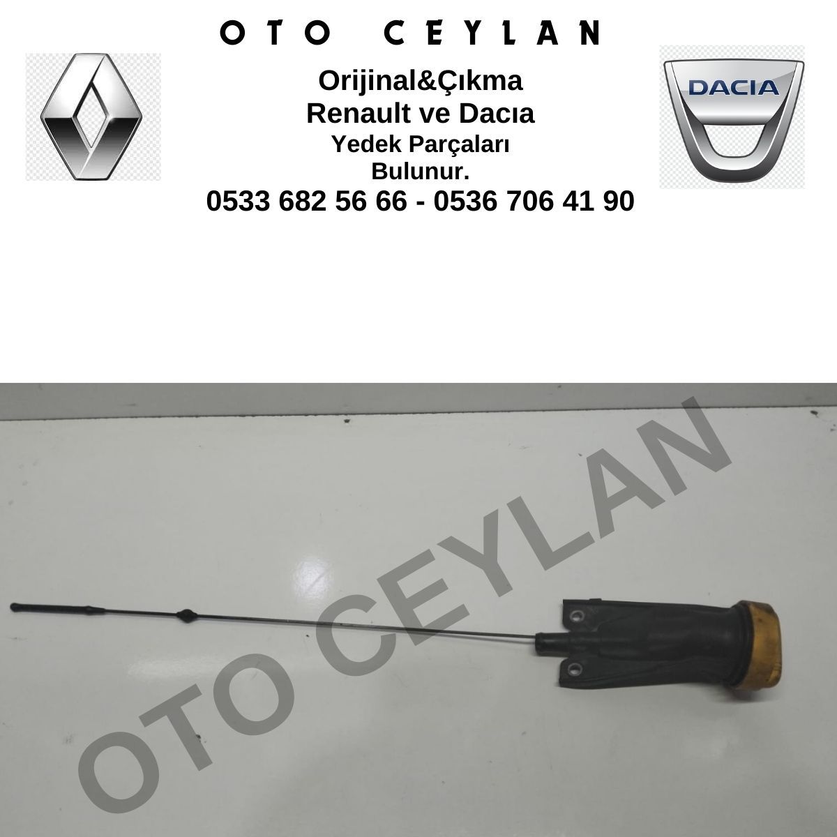 111513550R Kango 3 Yağ Çubuğu Orijinal Çıkma