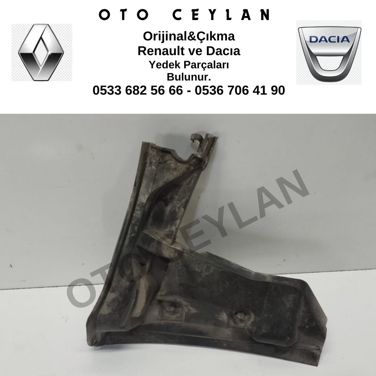 7700410607 Clio BBO Sağ Izgara Bakaliti Orijinal Çıkma