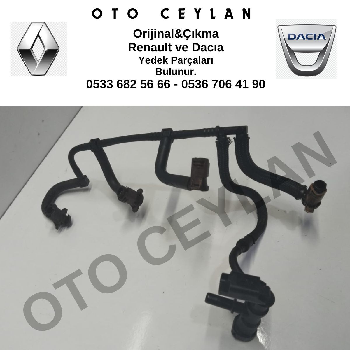 7701479003 Fluence Megane 3 Enjektör Geri Dönüş Borusu 1.5 Dci Orijinal Çıkma