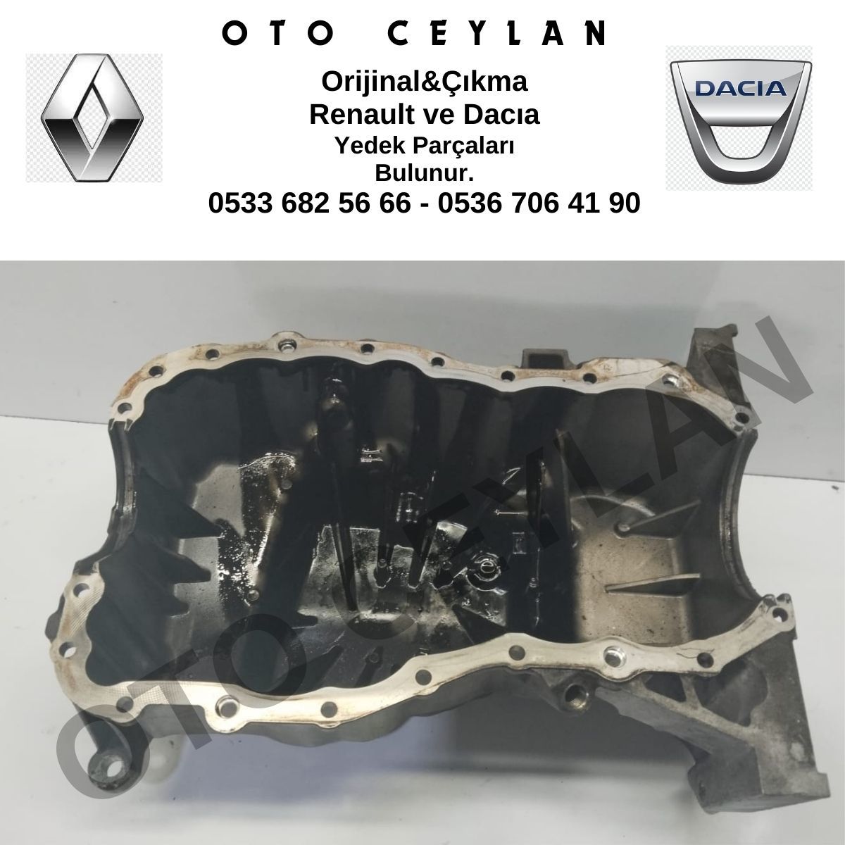 111115870R Clio 4 Captur 1 Motor Yağ Karteri 1.5 Dci K9K Euro 5 Orijinal Çıkma