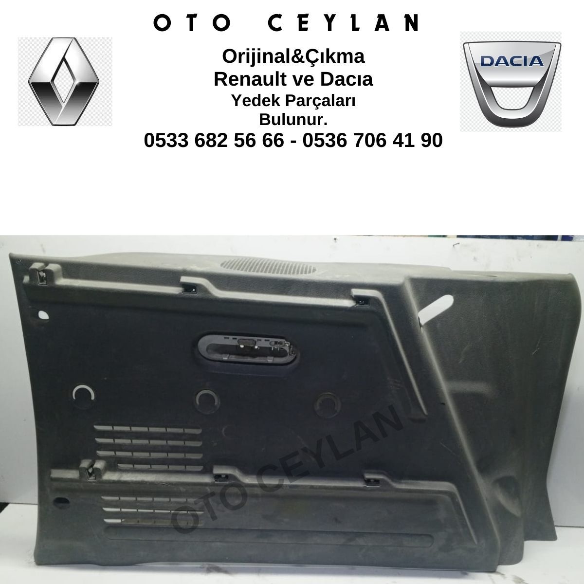 8200828573 Kango 2 3 Sol Arka Yan Pano Kaplaması Orijinal Çıkma