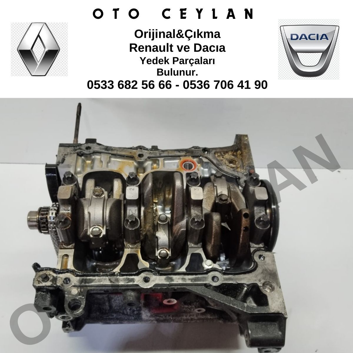 Clio 4 Sandero 0.9 Motor Bloğu Orijinal Çıkma