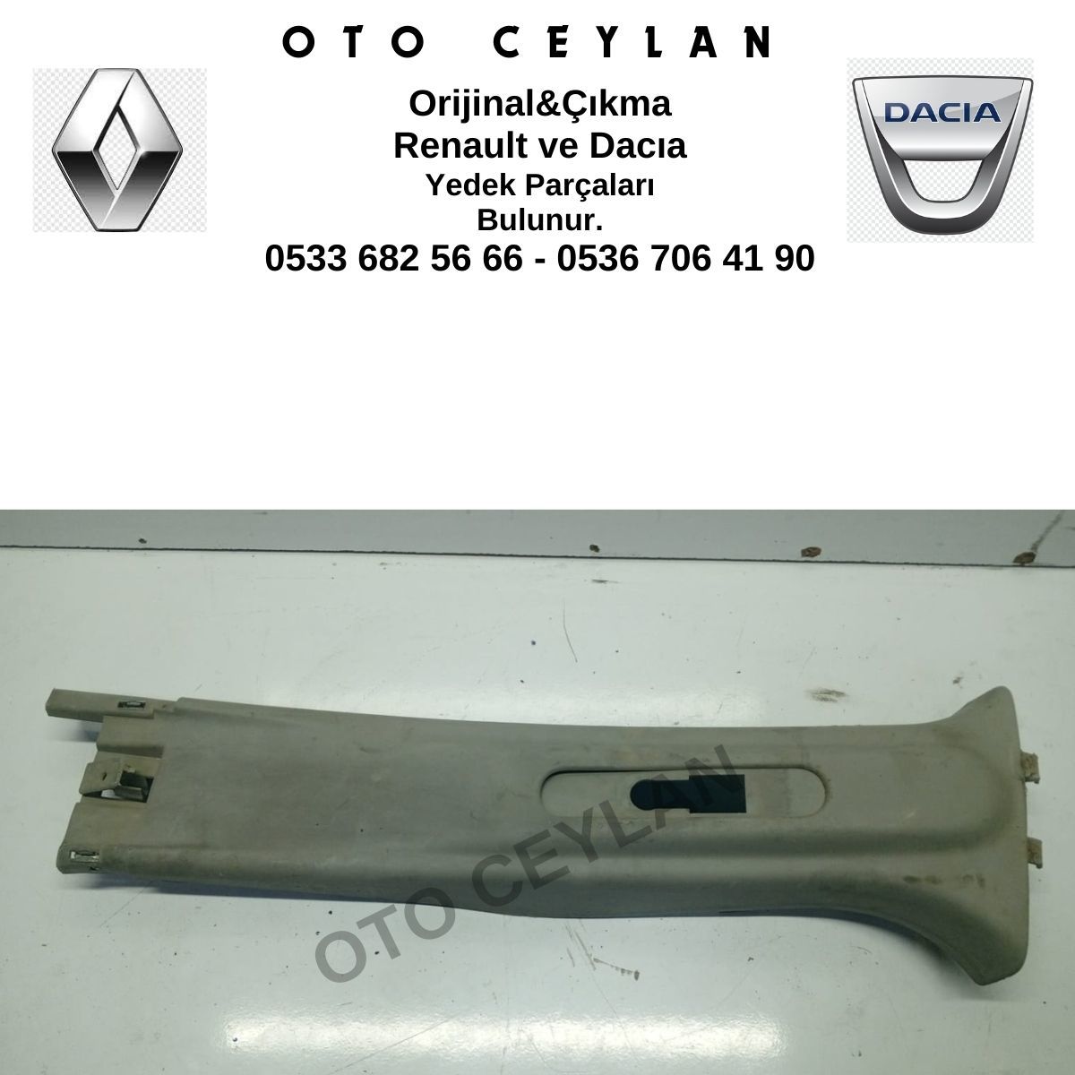 8200419441 Kango Sol Orta Direk Üst Kaplaması Orijinal Çıkma