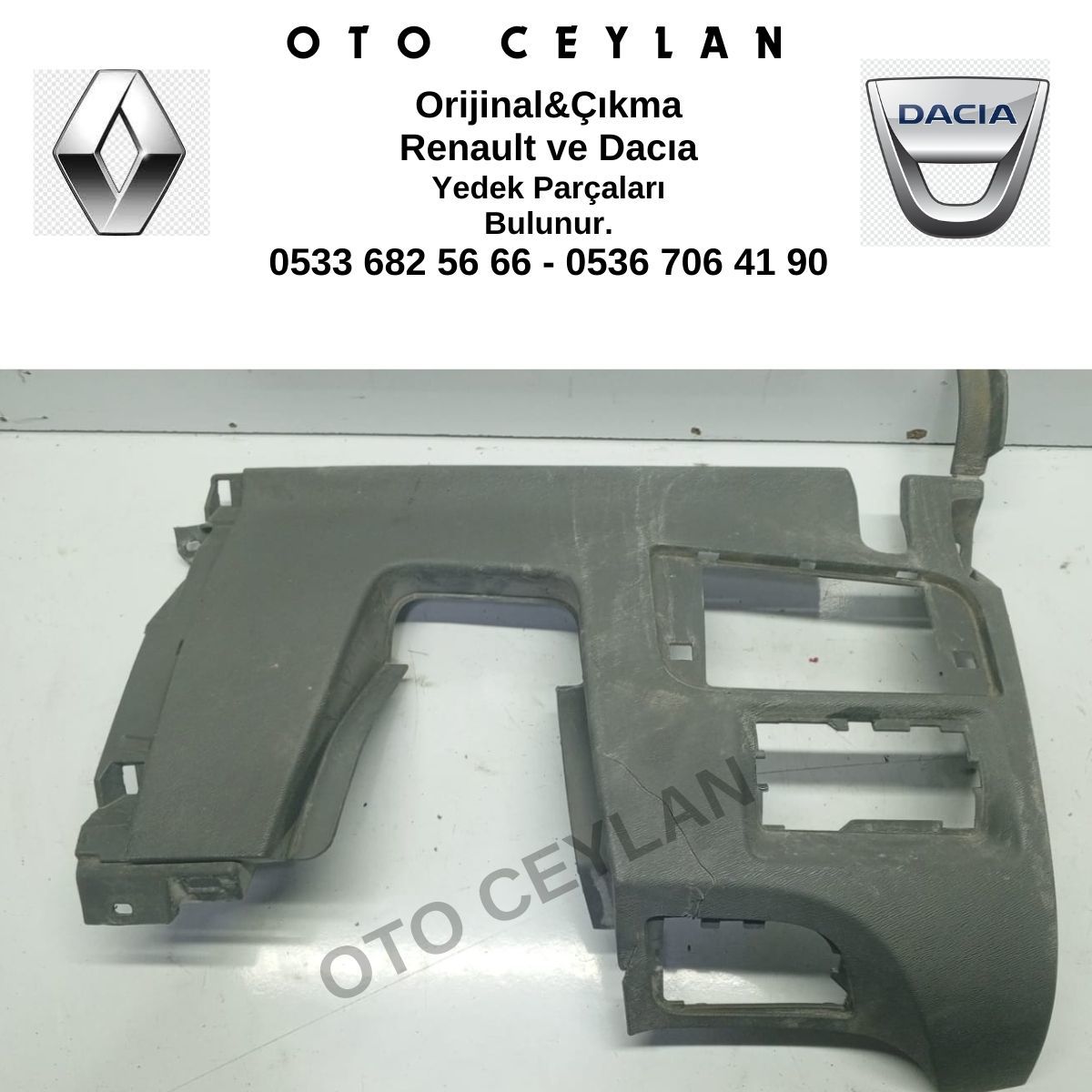 681064030R Kango 3 Torpido Sigorta Kapağı Orijinal Çıkma