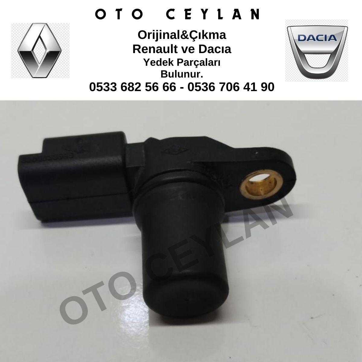 8200033686 Kango Symbol 1 2 Megane 2 Eksantrik Devir Sensörü 1.5 Dci Master 2.3 Dci Orijinal Çıkma