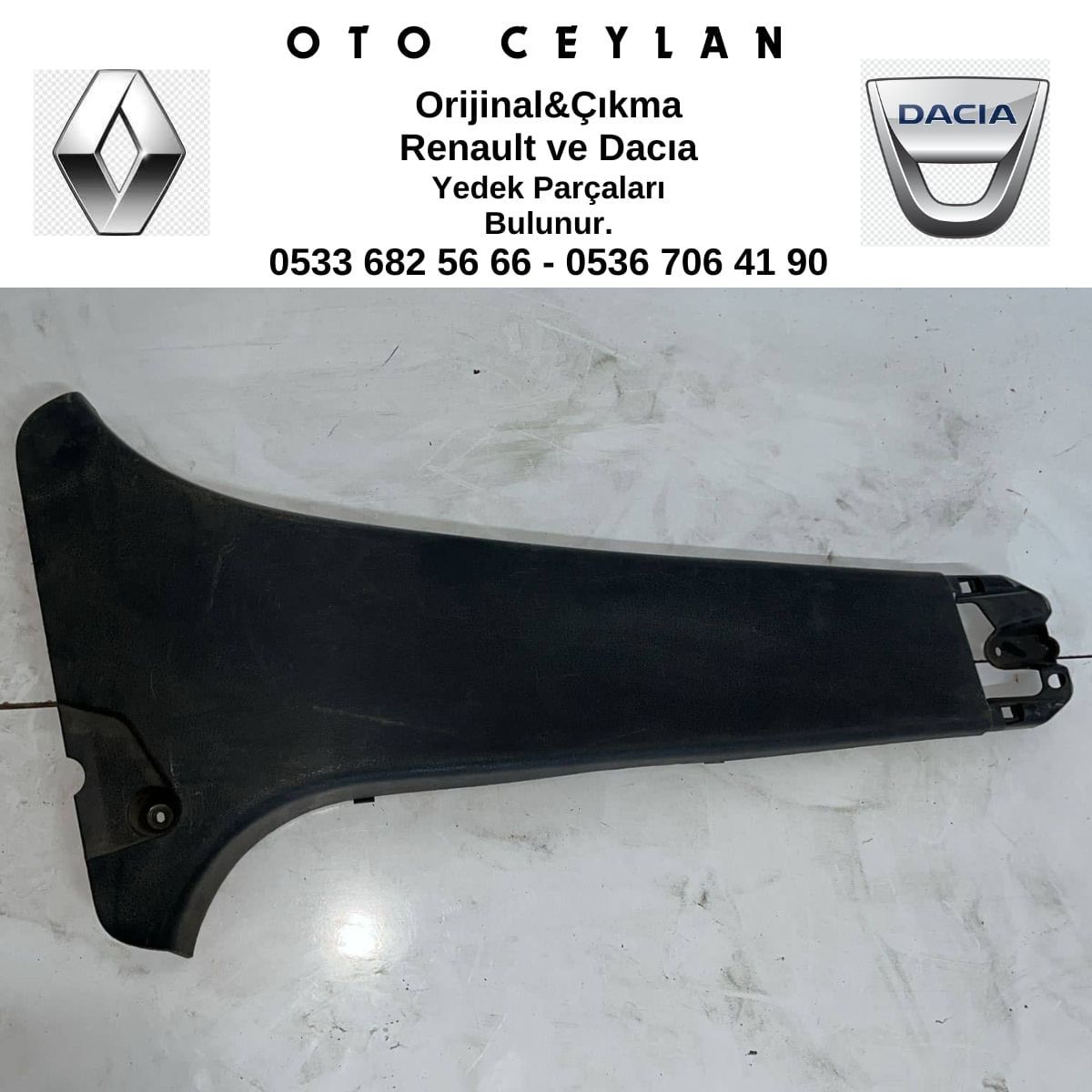 769150176R Sandero Sütün Kaplama Bakaliti Çıkma Orjinal