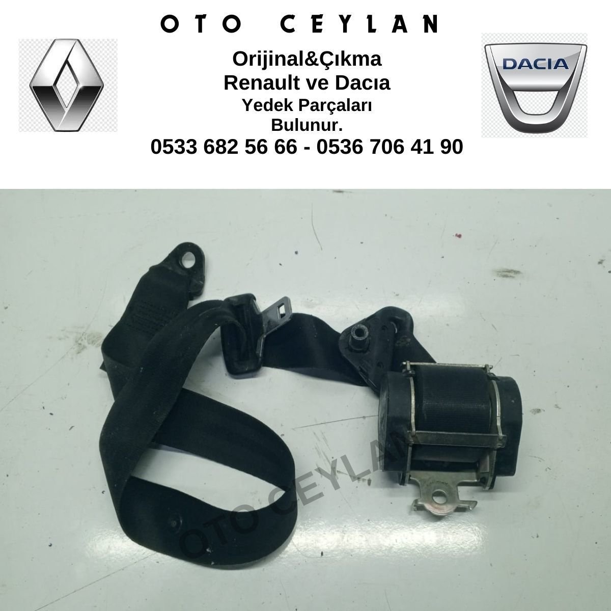 Kango 3 Sol Ön Emniyet Kemeri Orijinal Çıkma