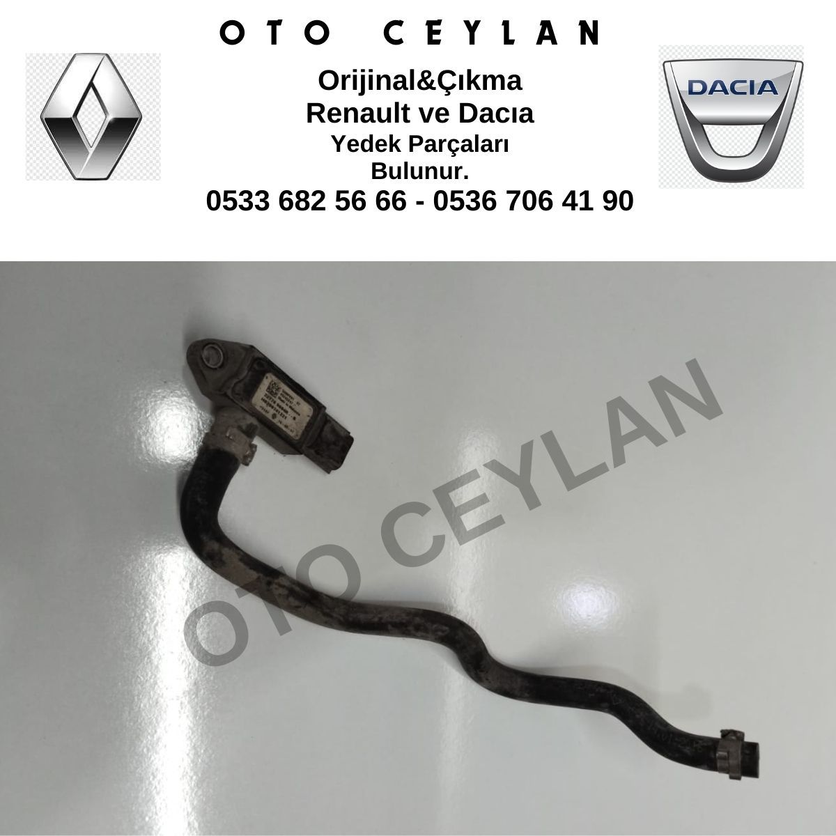 227709604R 8200741321 208158908R Megane 3 Fluence Partikül Basınç Kaptörü 1.5 Dci K9K Orijinal Çıkma