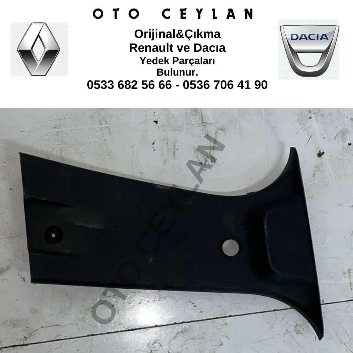 769136910R 769132220R Sandero 3 Taılant Orta Direk Bakaliti Çıkma Orijinal