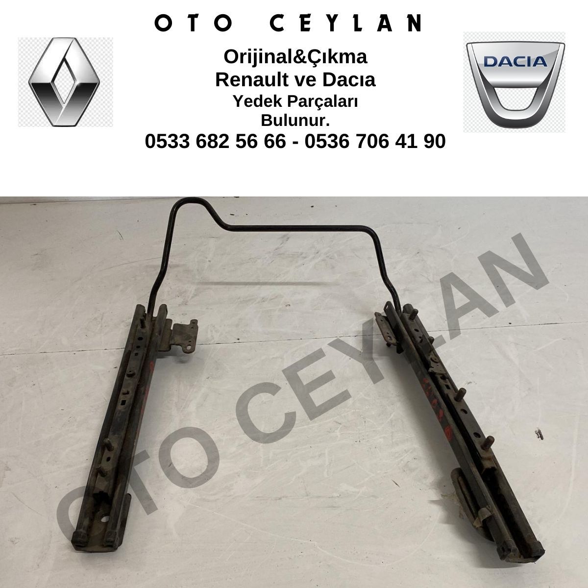 Clio 3 Koltuk Kızağı Sağ Orijinal Çıkma