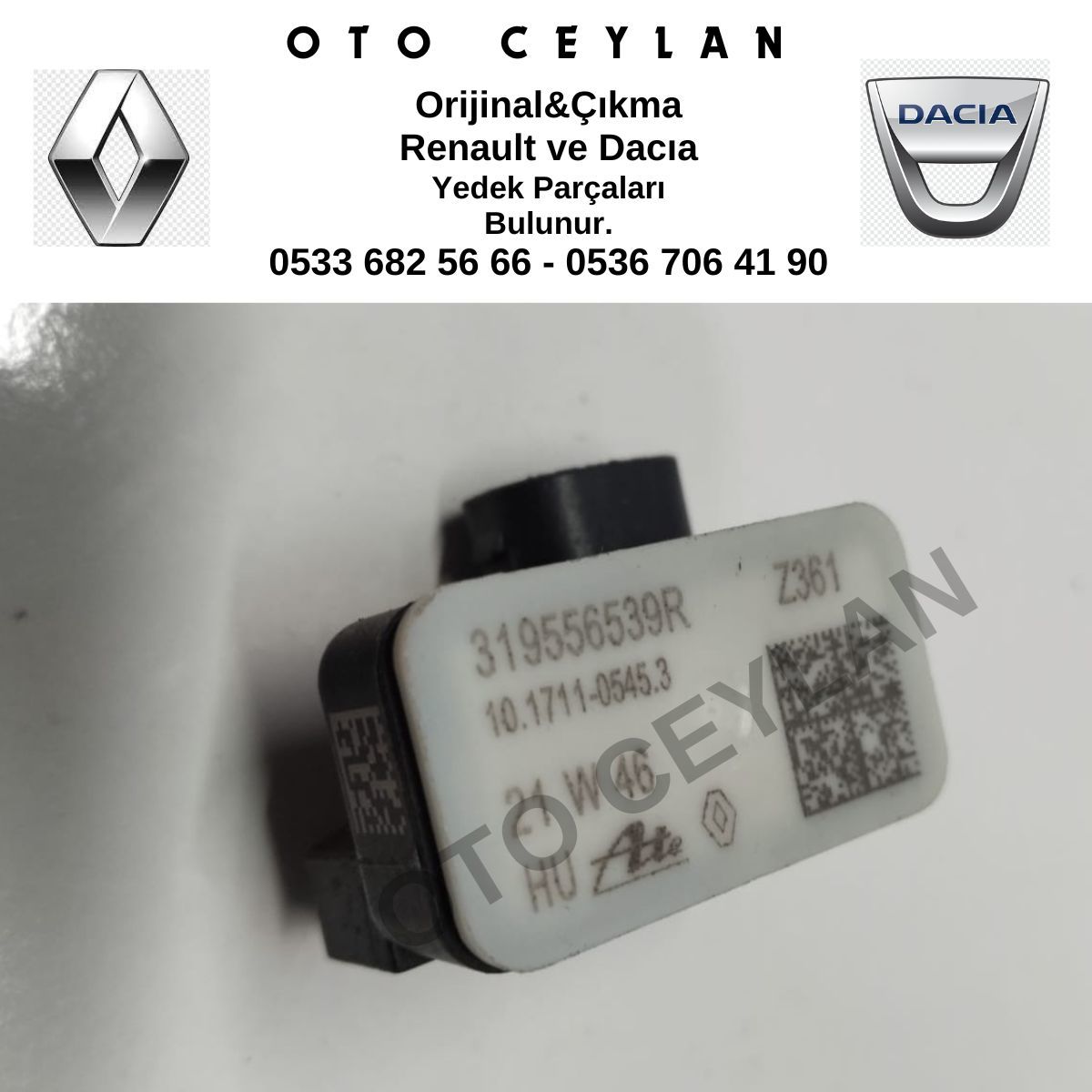 319556539R Captur Hava Yastığı Sensörü Orijinal Çıkma