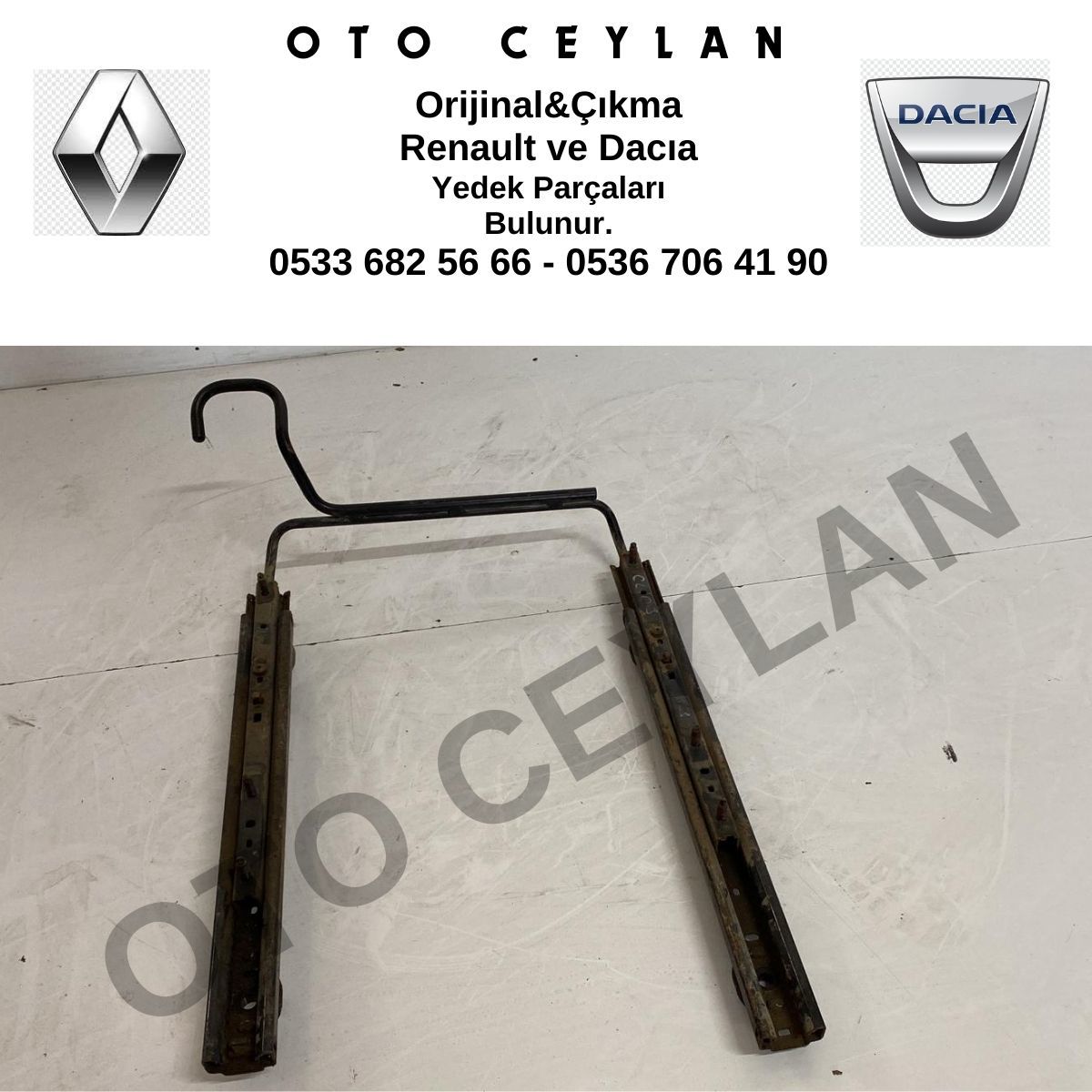 Clio 3 Koltuk Kızağı Orijinal Çıkma