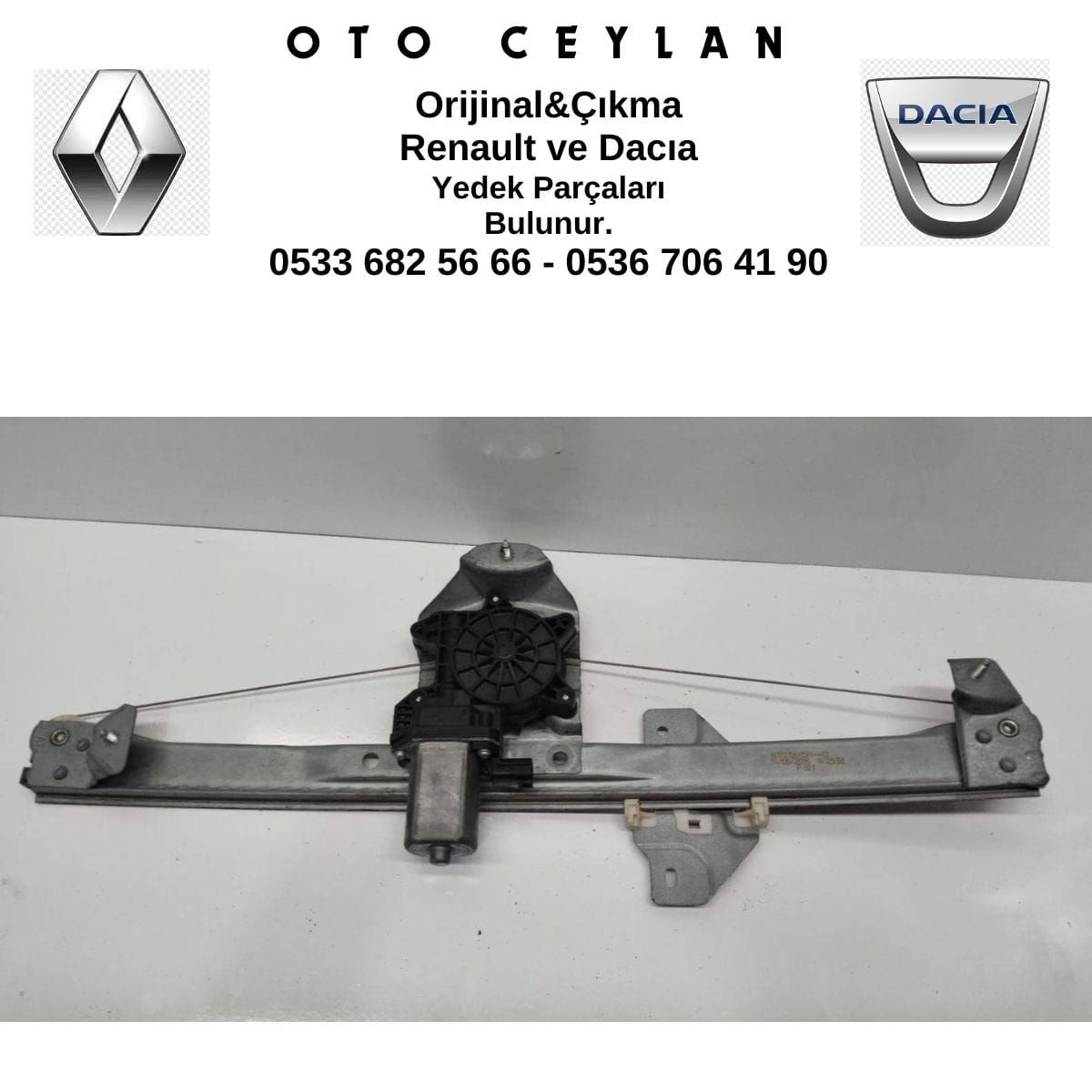 8077213915R Dokker Lodgy Sol Ön Cam Krikosu Sıfır Orijinal