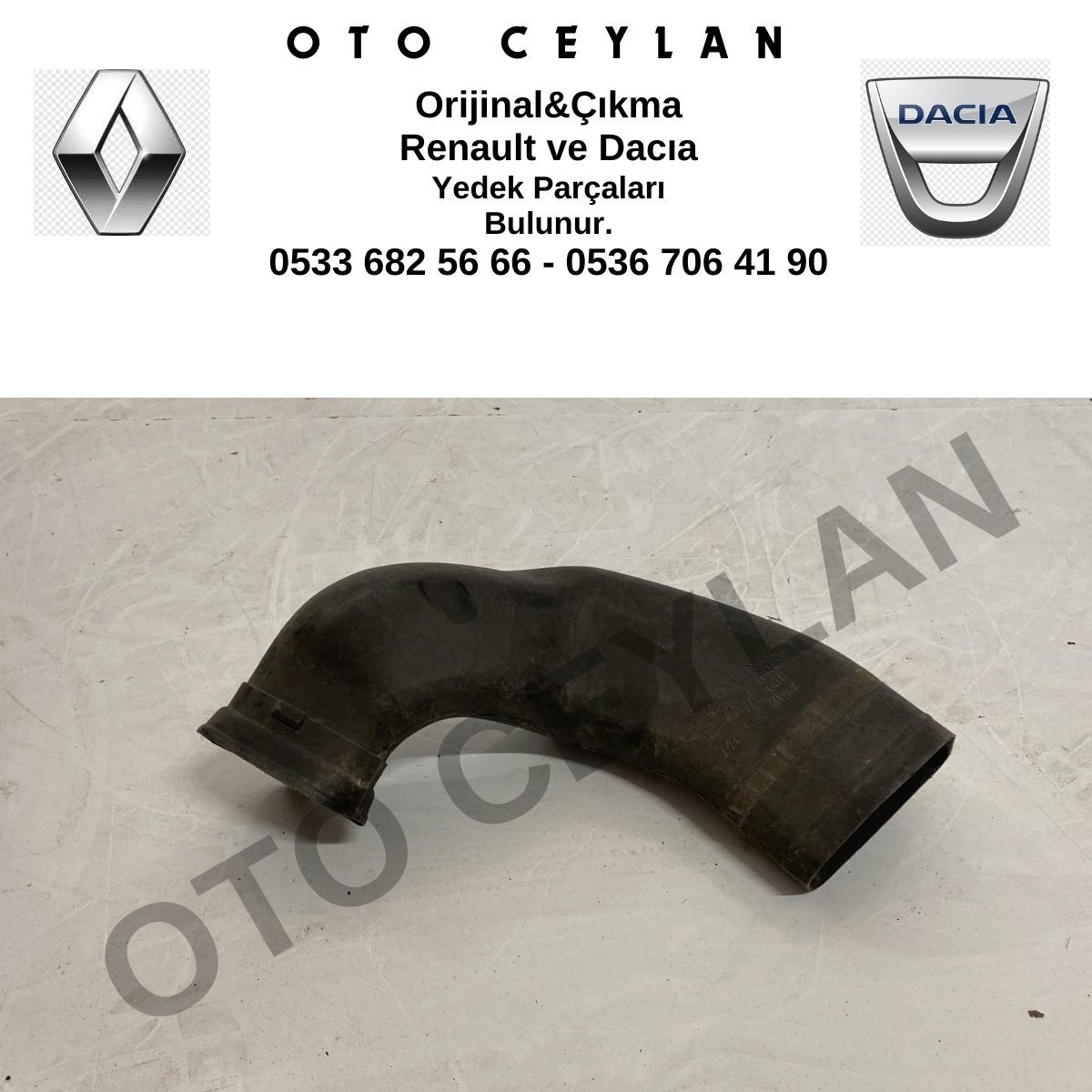 7702255377 Megane 1 Sağ Kalorifer Borusu Orijinal Çıkma