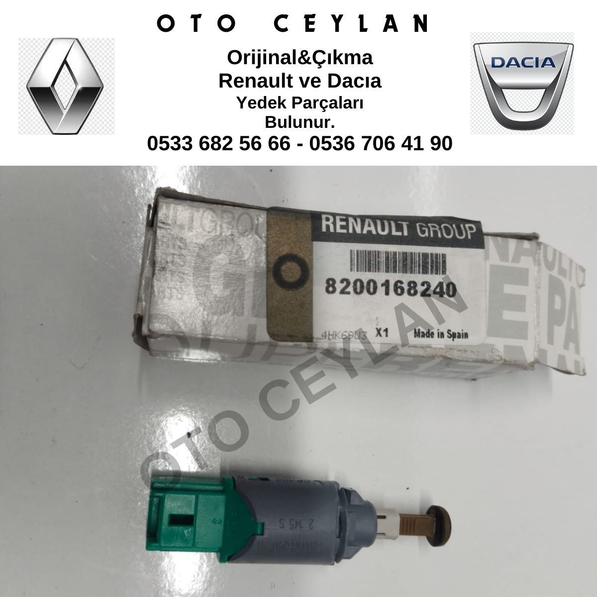 8200168240 Megane 2 Clio 3 Modus Debriyaj Pedal Müşürü Sıfır Orijinal