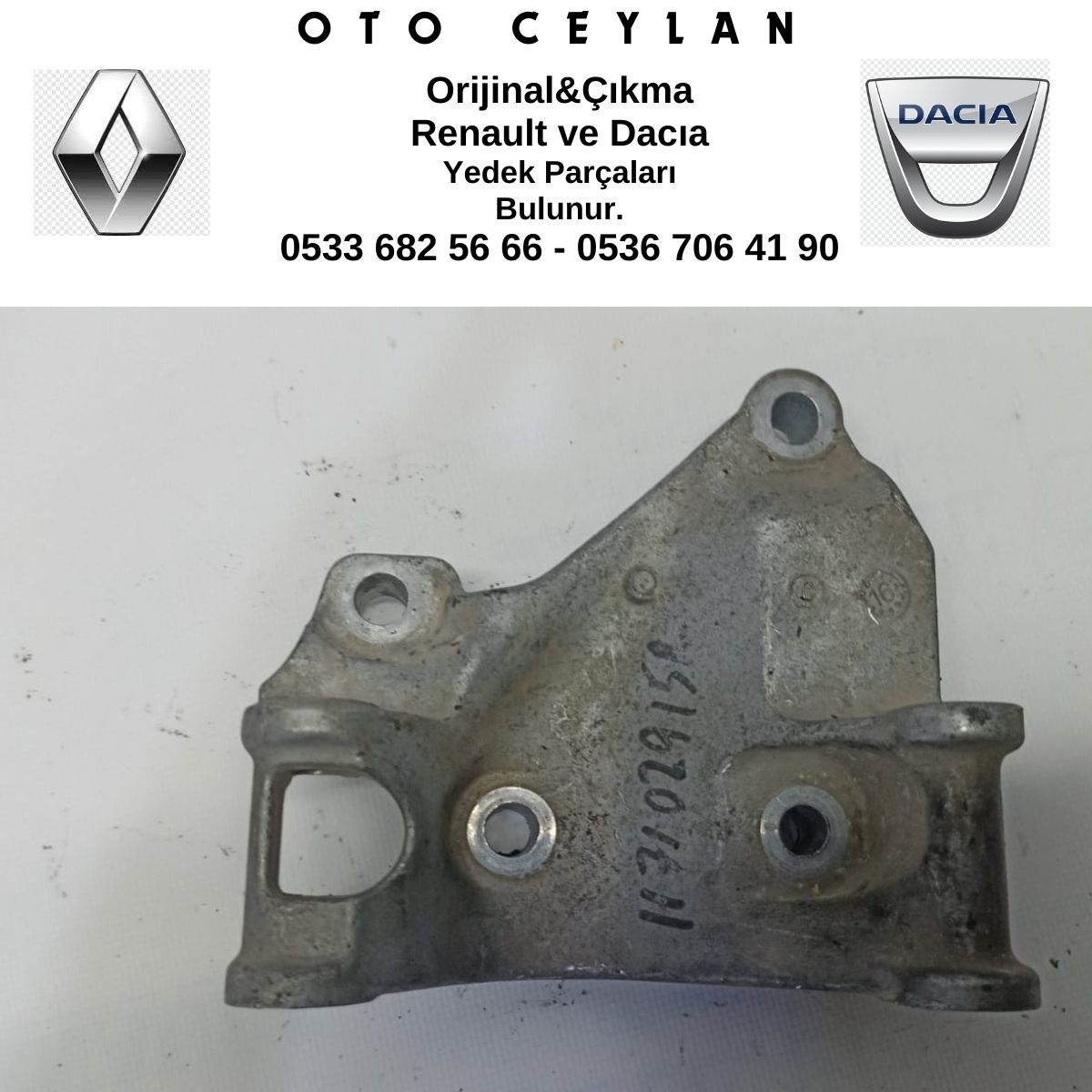117102915R Clio 4 Alternatör Suportu Çıkma
