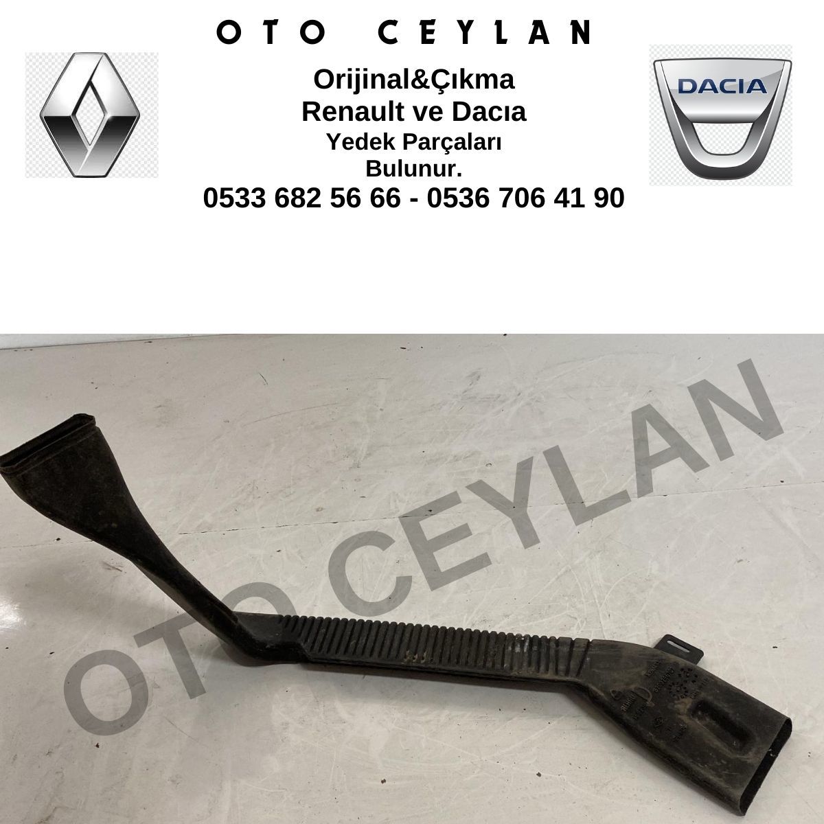 8200296707 Clio 3 Havalandırma Borusu Orijinal Çıkma