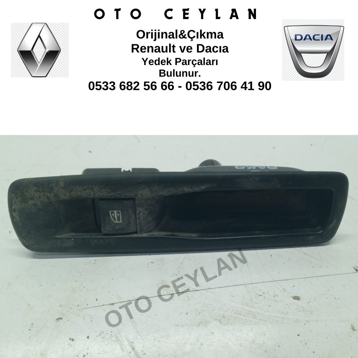 156024250A Fluence Arka Cam Düğme Yatağı Orijinal Çıkma