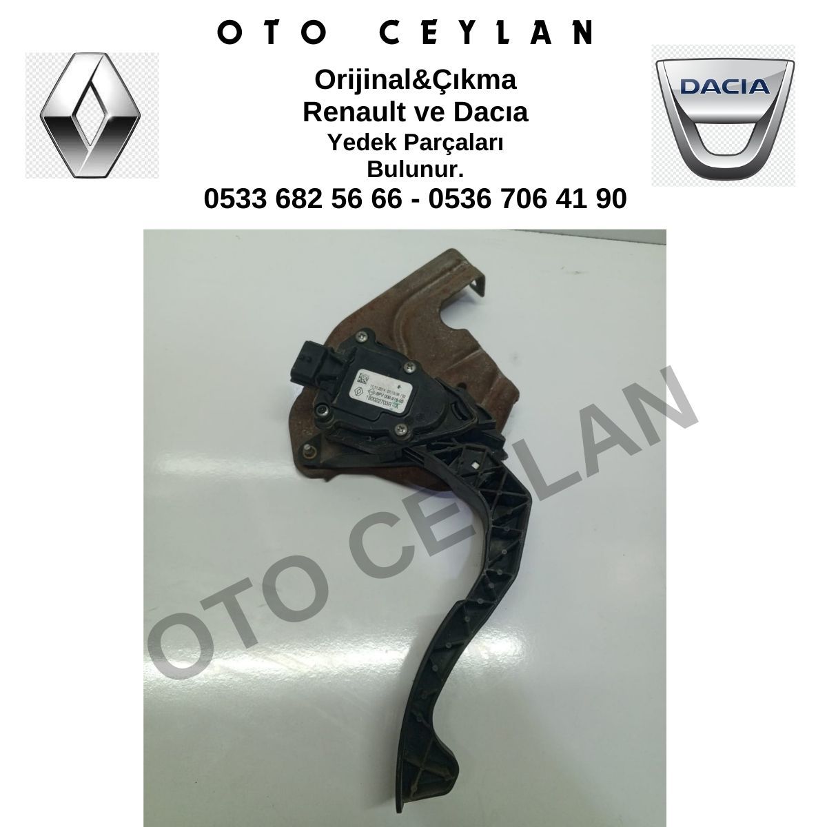 180022703R Sandero Gaz Pedalı Orijinal Çıkma