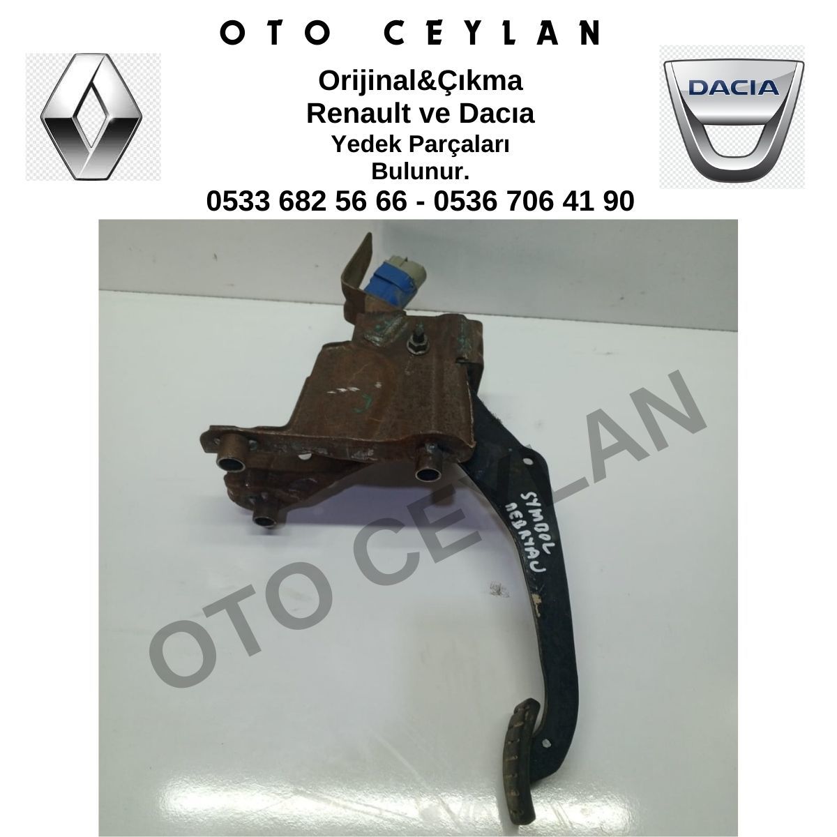 465031703R Symbol Debriyaj Pedalı Orijinal Çıkma