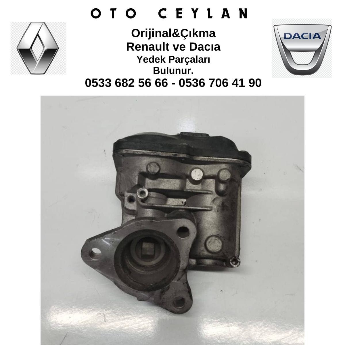 147109913R Clıo 4 EGR Valfi K9K 1.5 DCİ Çıkma Orijinal