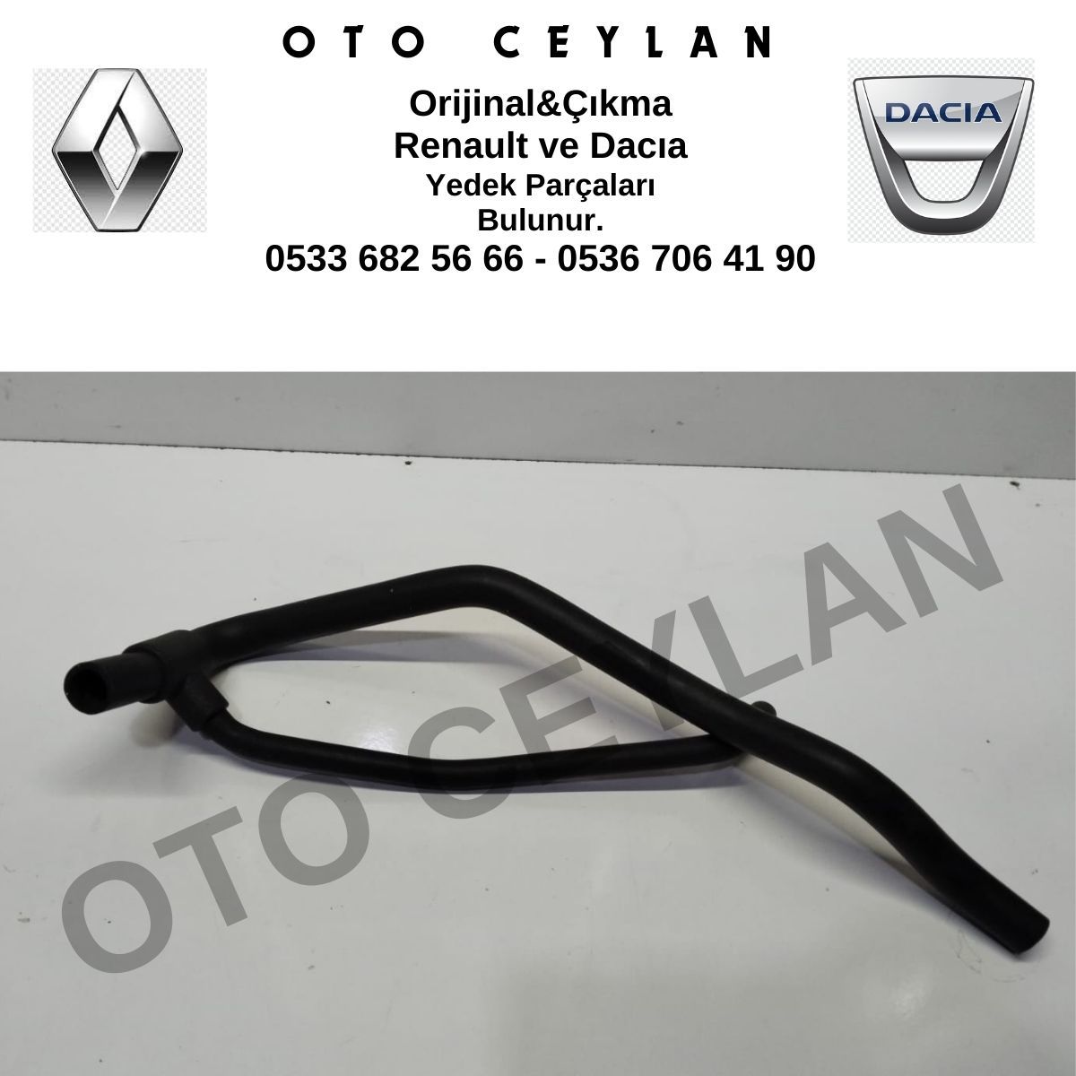 7702252729 Renault 19 Kalorifer Hortumu Sıfır Narin Kauçuk Marka