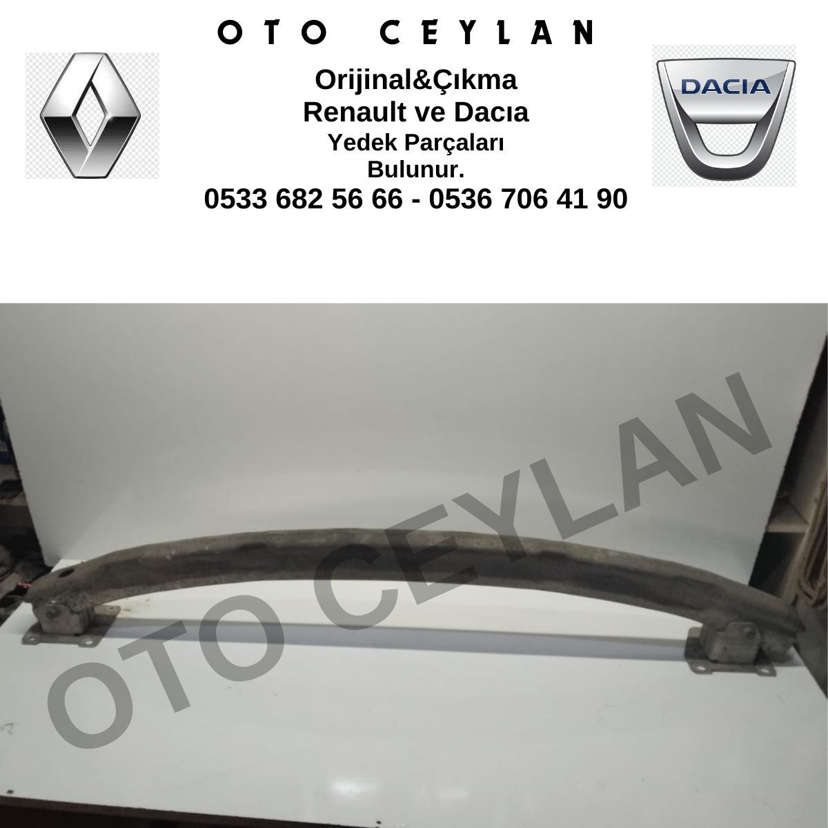 8200010164 Megane 2 Arka Tampon Demiri HB Orijinal Çıkma
