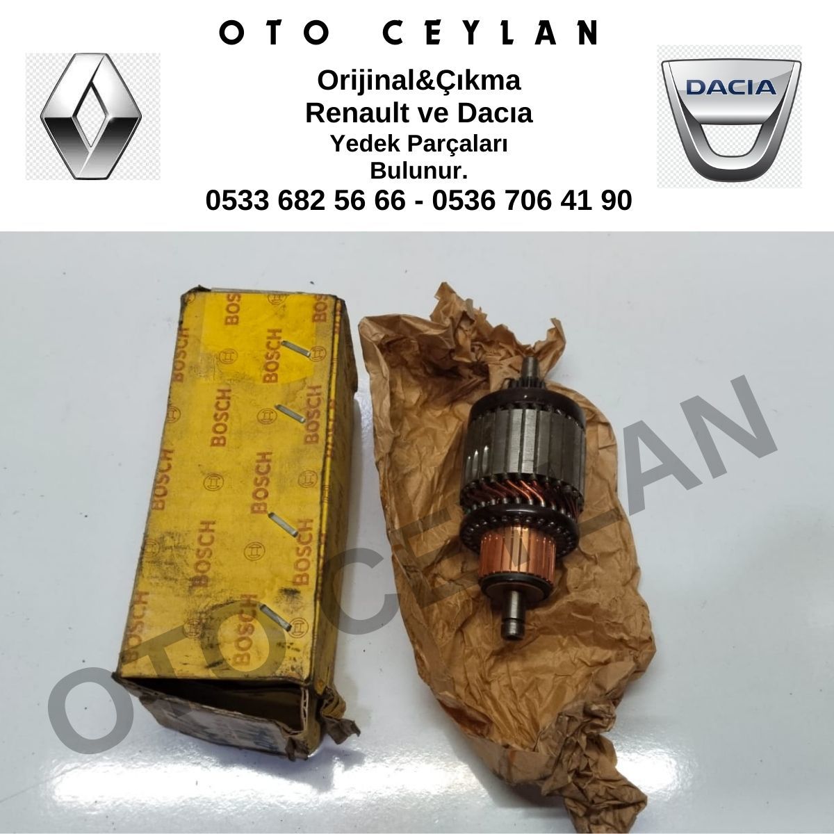 Bosch 1004011085 Kango Volvo 12V Marş Kollektörü Sıfır Orijinal