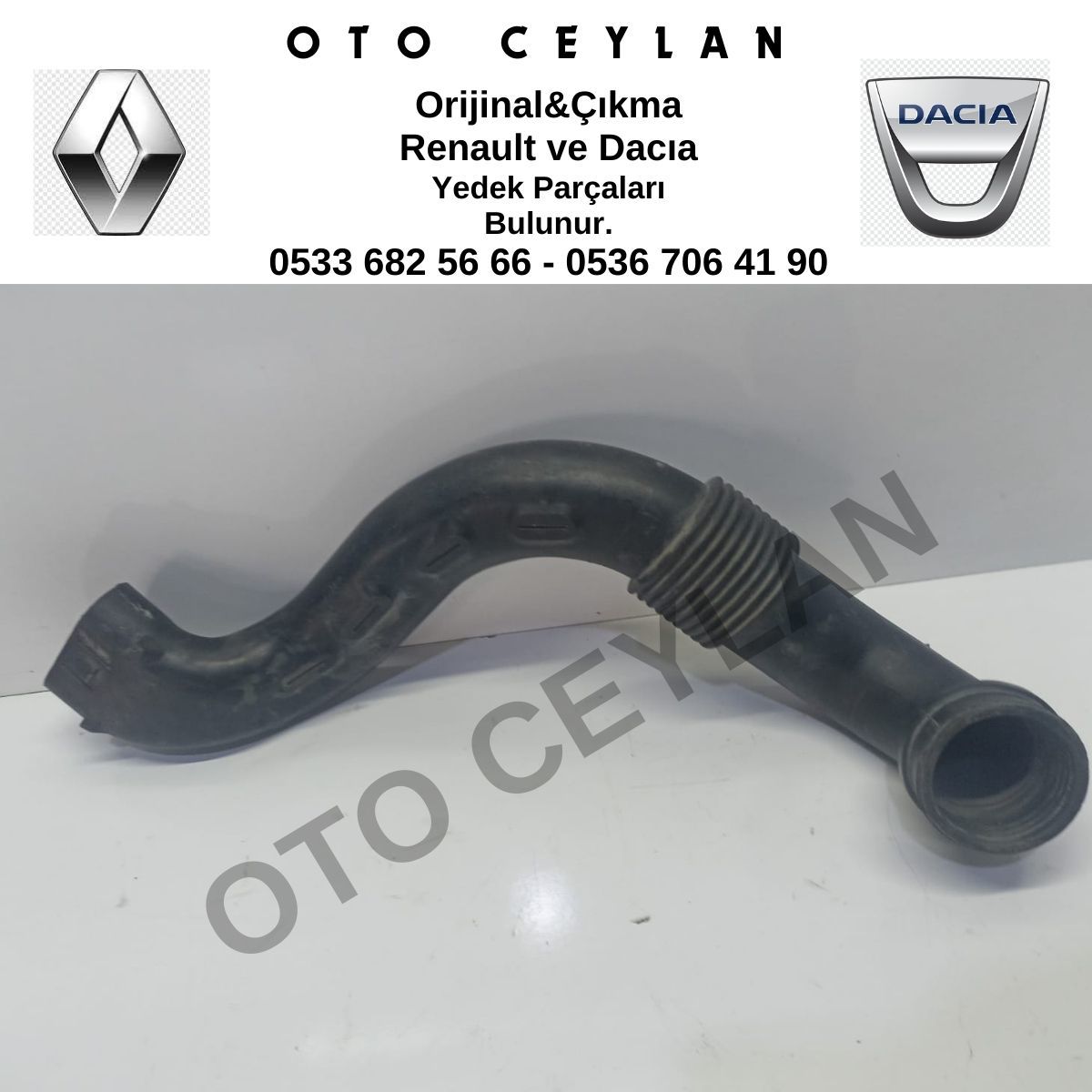 165558896R Clio 4 Captur Hava Filtre Borusu 1.5Dci K9K Orijinal Çıkma