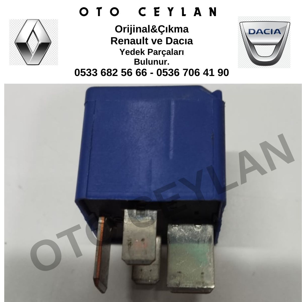 8200587121 Clio 4 Fluence Megane 4 Trafic 3 Vivaro 2 Nissan Fiat 70A Röle Orijinal Çıkma
