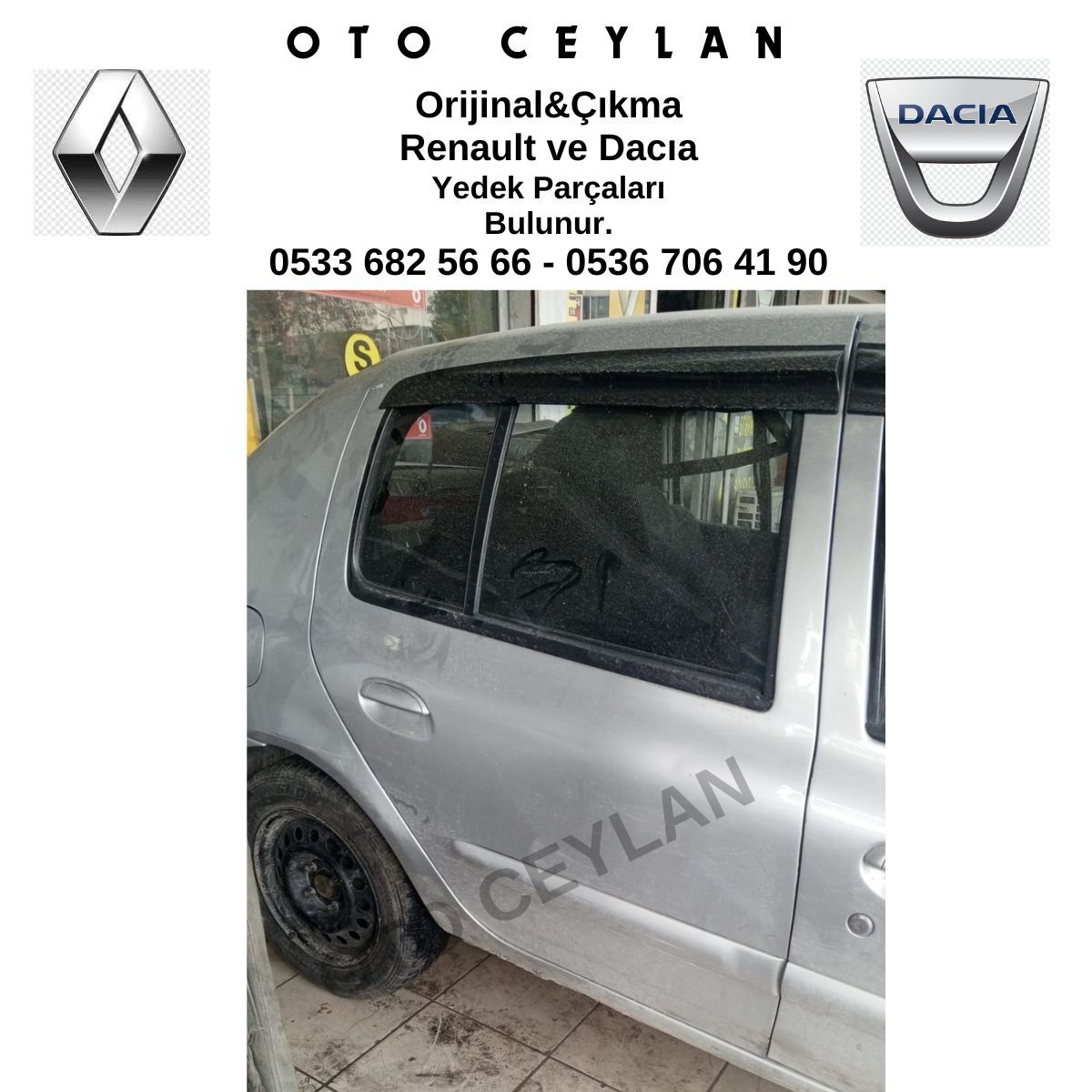 Clio Sağ Arka Kapı Hatasız Orijinal Çıkma