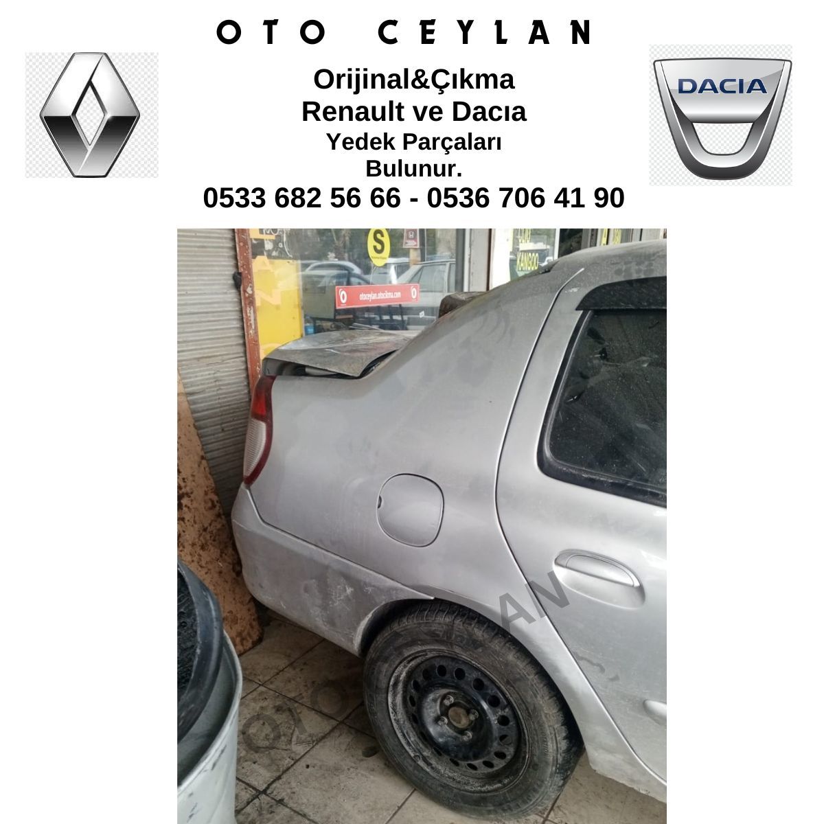 Clio Sağ Arka Çeyrek Orijinal Çıkma