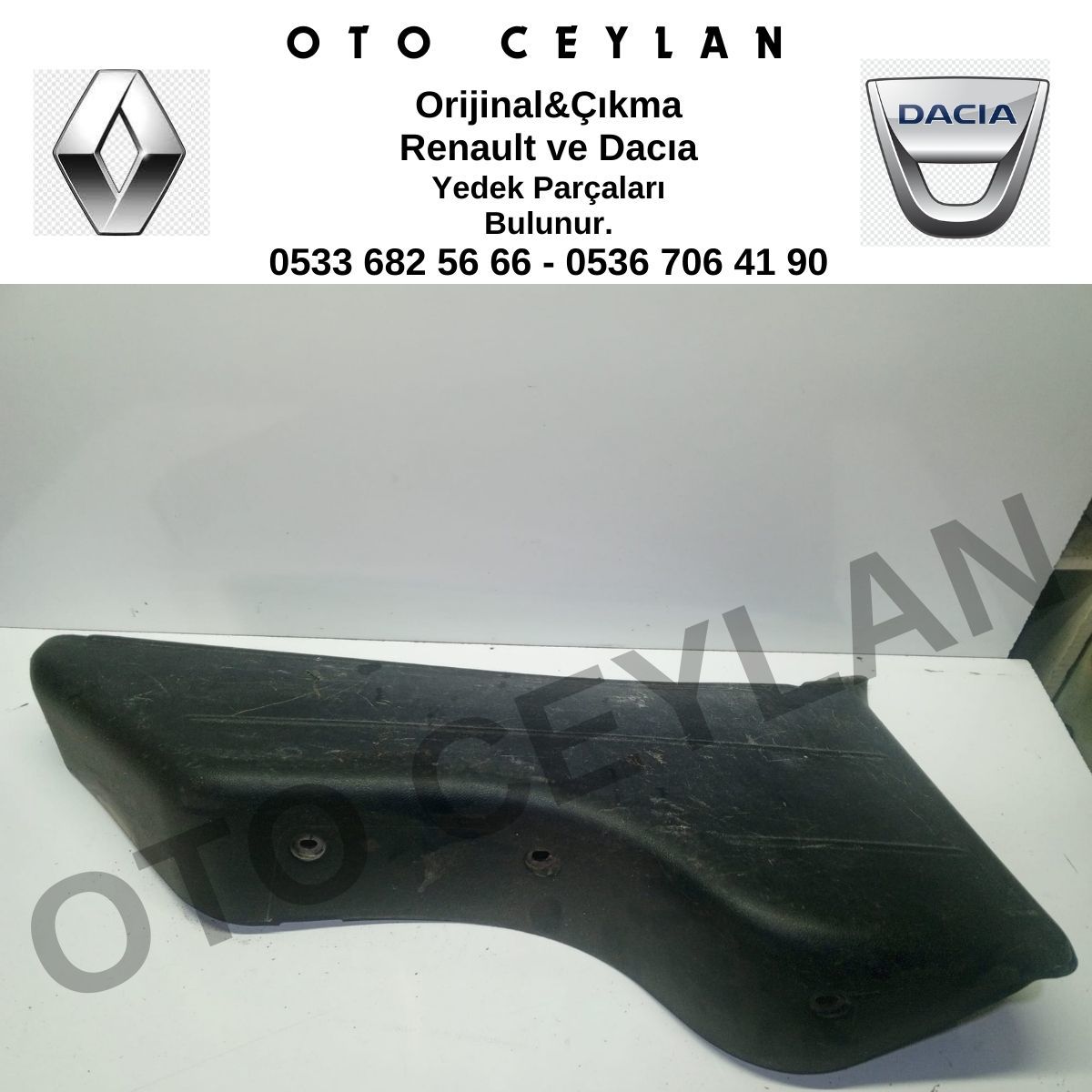8200074341 Kango Sol Arka Davlumbaz İç Kaplama Orijinal Çıkma