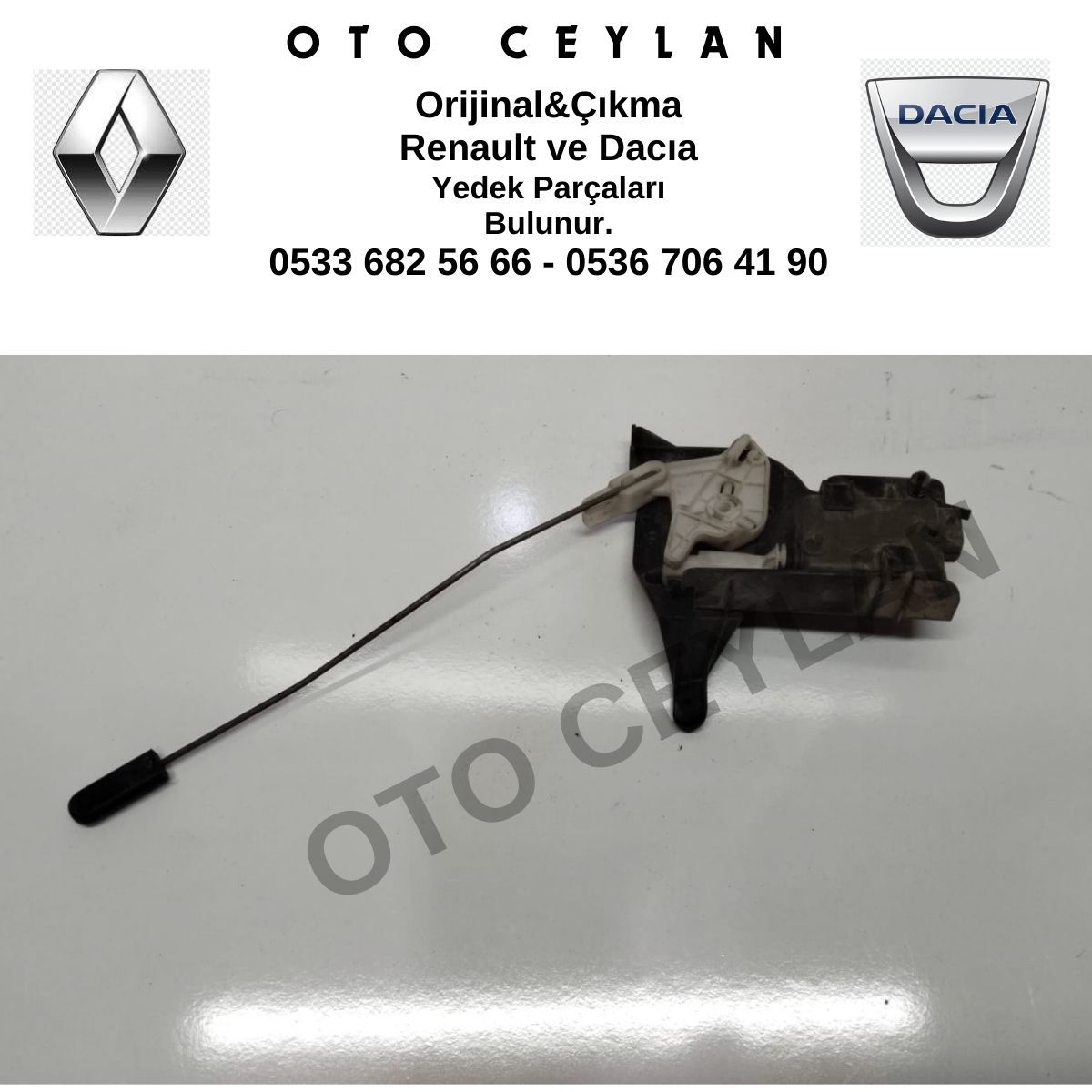 8200219541 Kango Sol Yan Kapı Açma Teli Kilit Teli Orijinal Çıkma