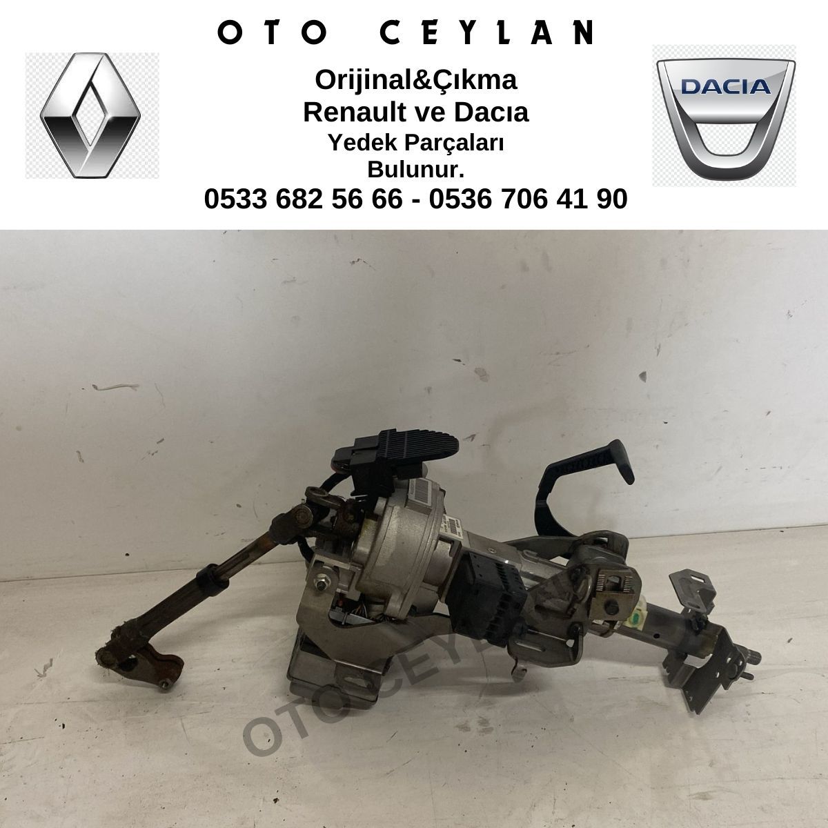 488107889R Megane 3 Direksiyon Pompası Kolonu Orijinal Çıkma