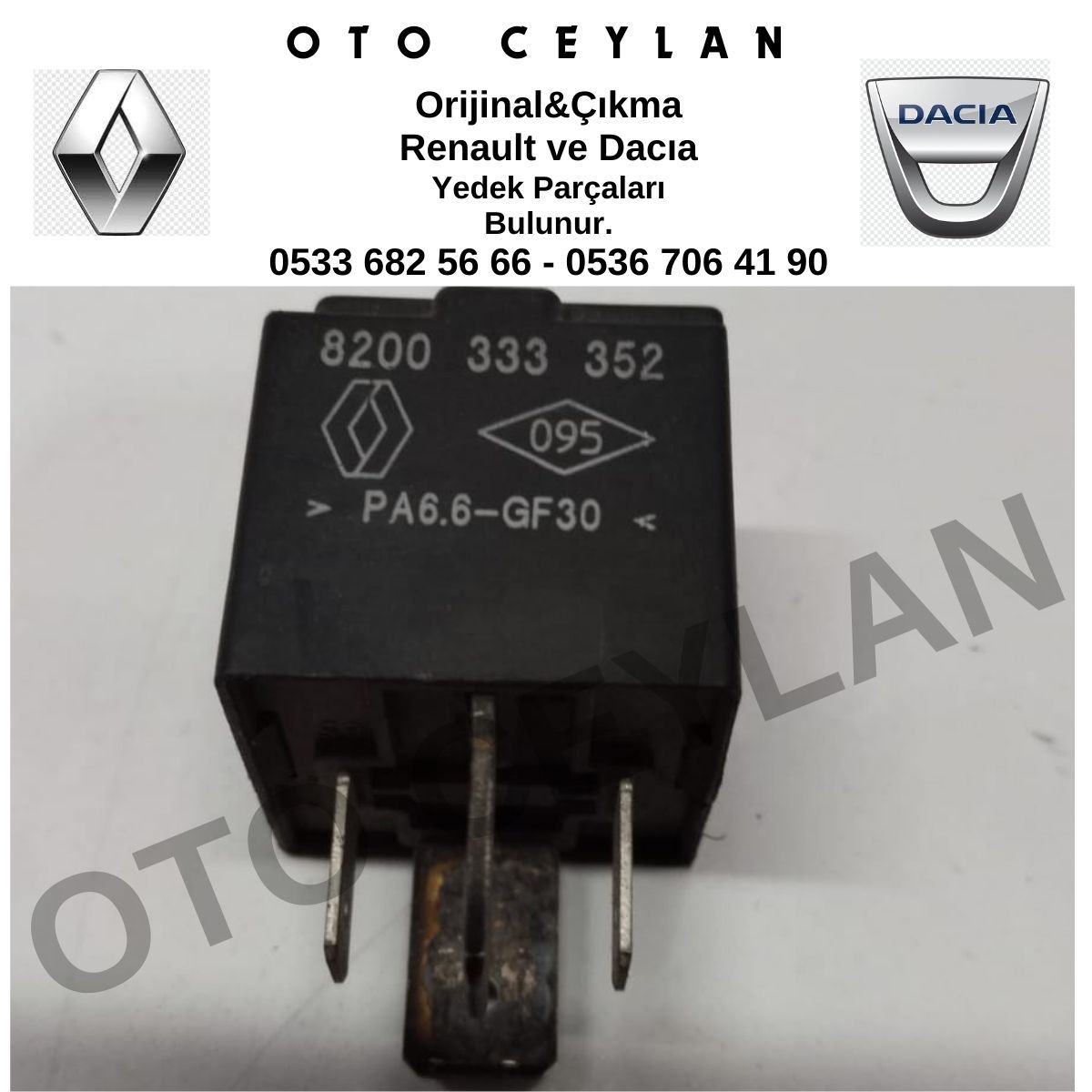 8200333352 Laguna Röle Orijinal Çıkma