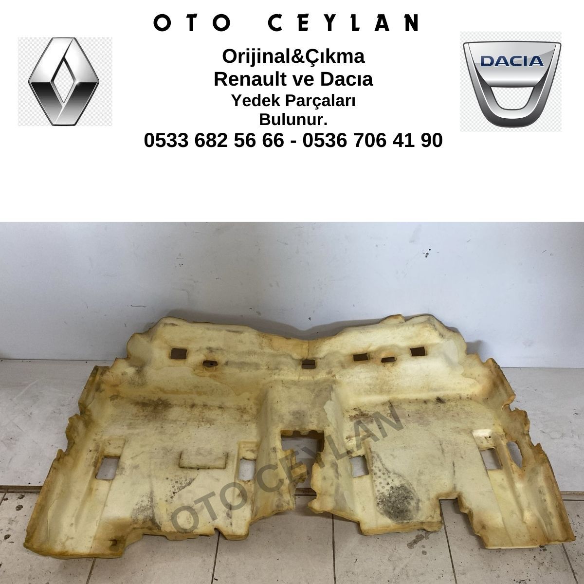 749480023R Megane 3 Taban Süngeri Orijinal Çıkma