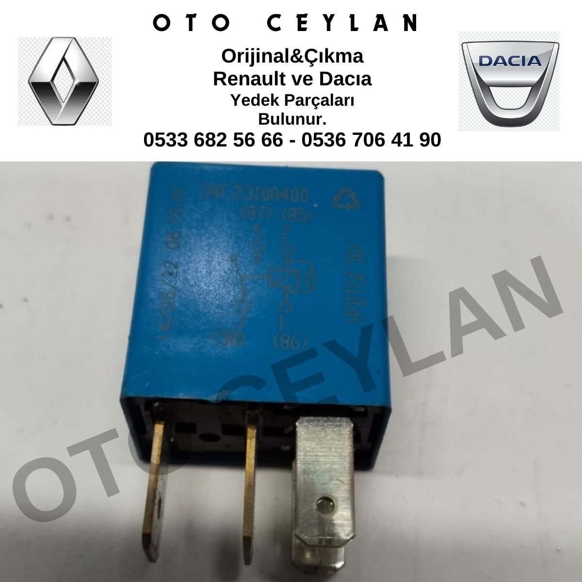 8200830500 Clio Megane Master Fluence Röle Orijinal Çıkma