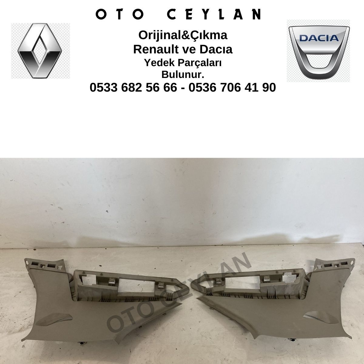 769350006R 769340006R Megane 3 Arka Çamurluk İç Bakaliti Orijinal Çıkma