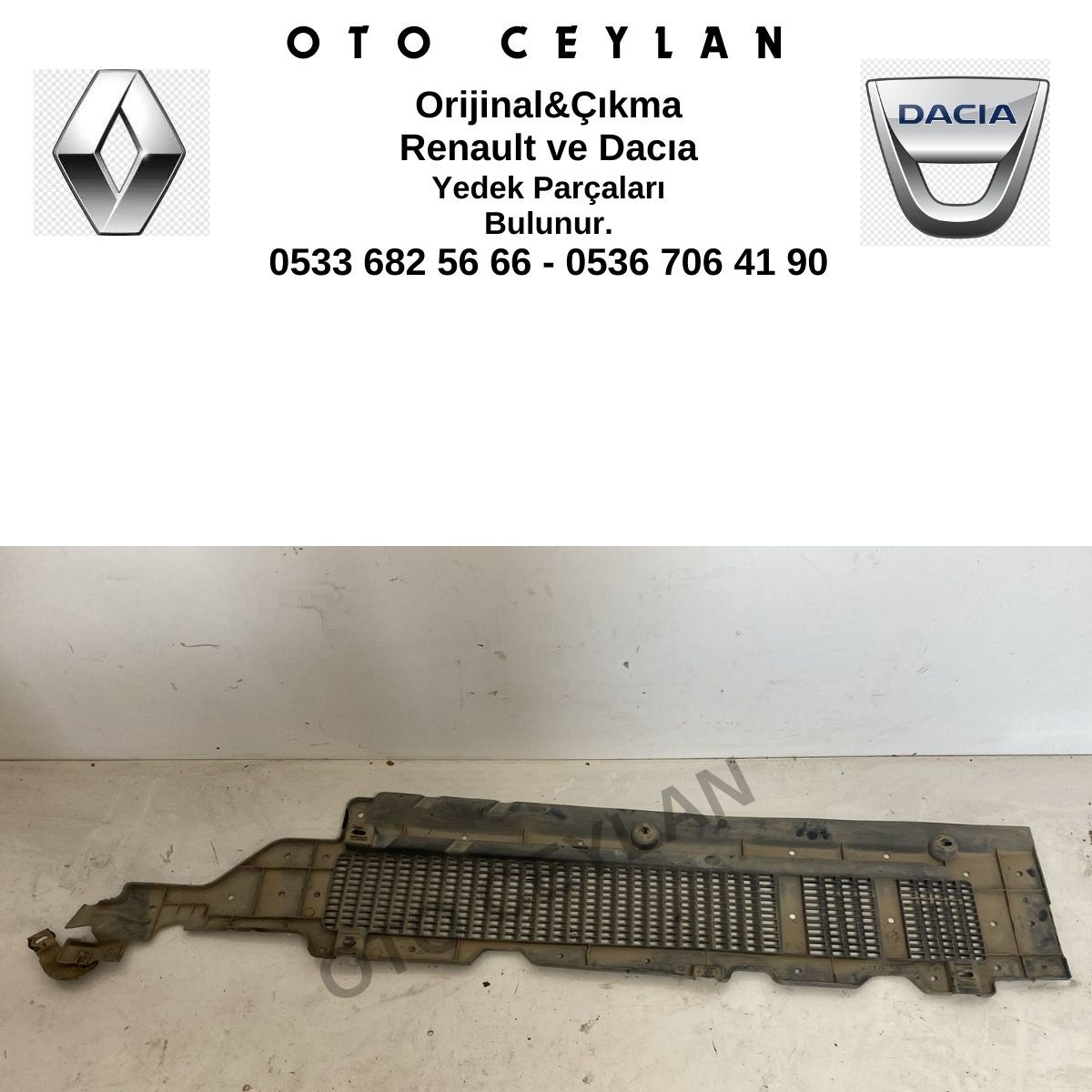 172900008R Megane 3 Alt Koruma Bakaliti Orijinal Çıkma