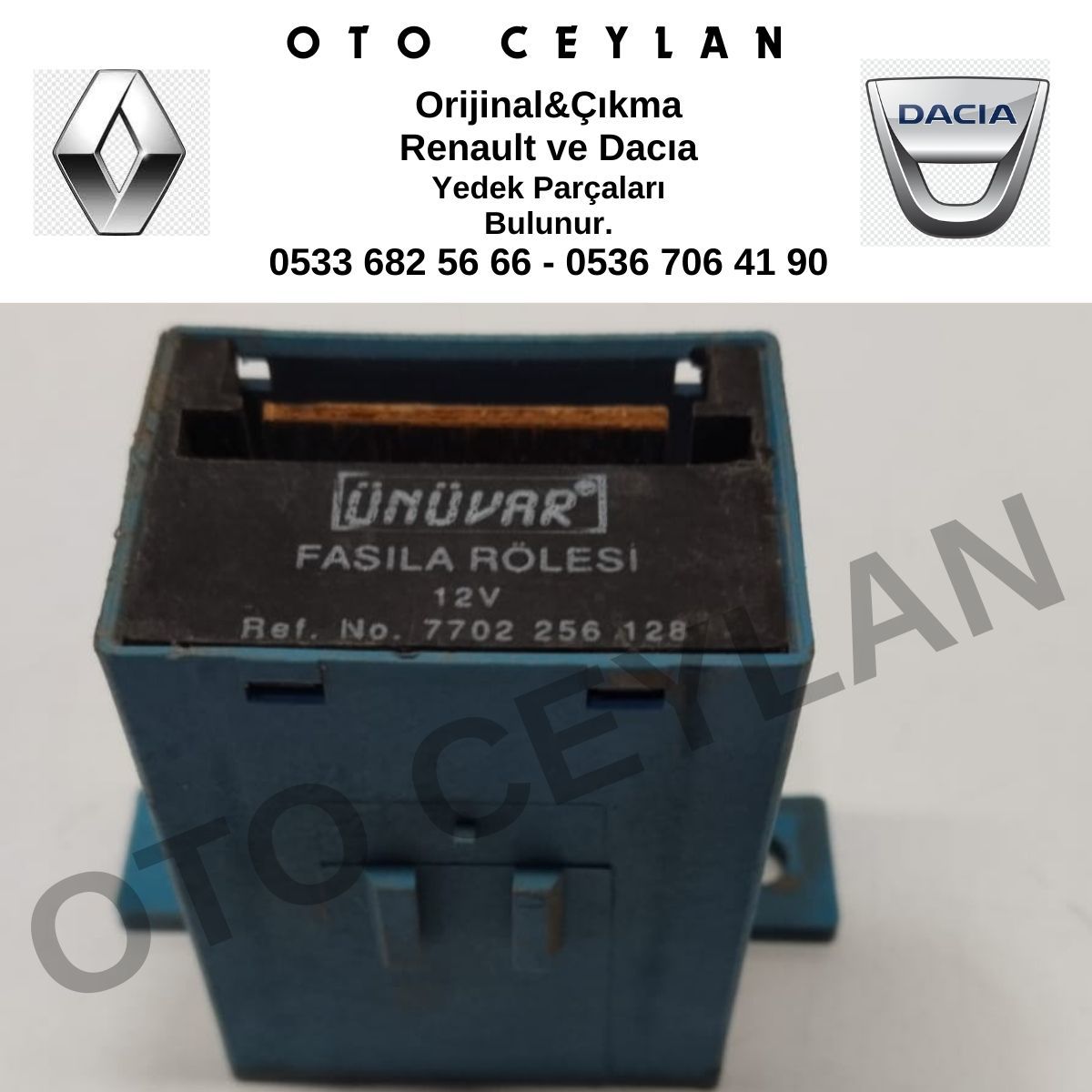 7702256128 Renault 19 Renault 21 Silecek Zamanlama Rölesi Orijinal Çıkma