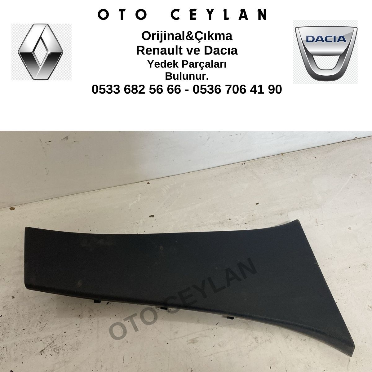769150033R 769150034R Fluence Sağ Orta Direk Kaplaması Orijinal Çıkma