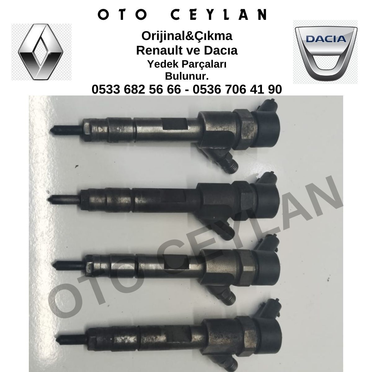 8200238528 Trafic 2 1.9 Dci F9Q Enjektör Takım Orijinal Çıkma