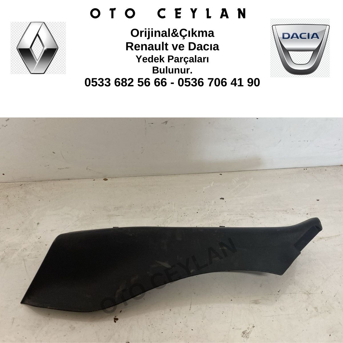 849510049R 849510050R Megane 3 Fluence Sol Arka Direk Kaplaması Orijinal Çıkma