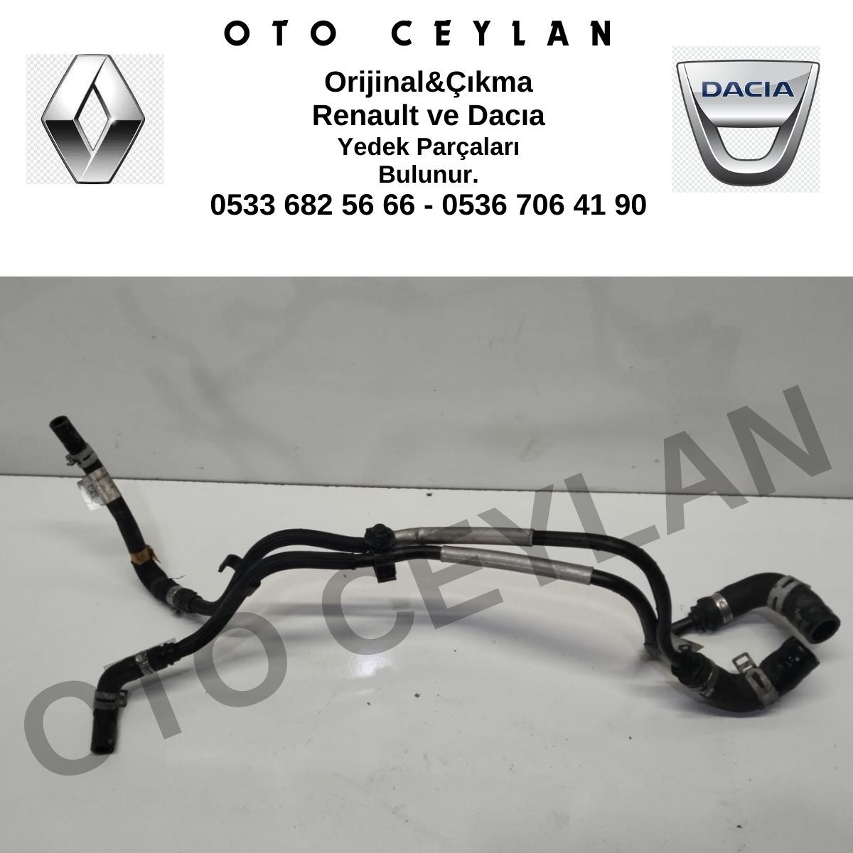 144987255R 144985838R Megane 4 Duster Su Pompa Hortumu Sıfır Motordan Sökme