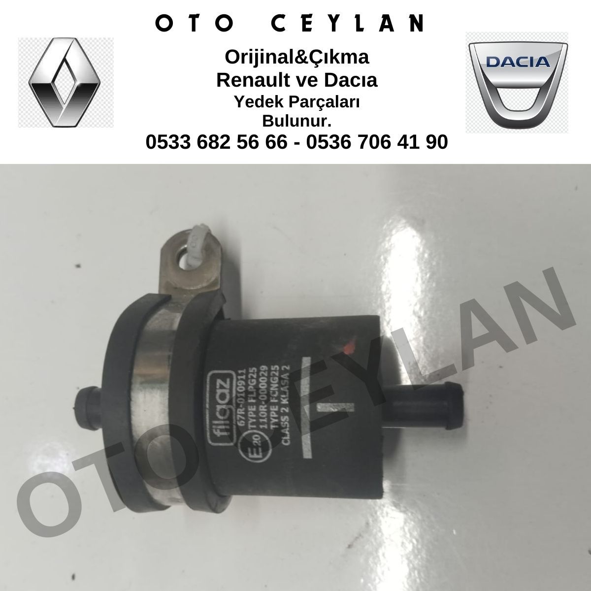 67R010911 Gaz Fazı Filtresi Orijinal Çıkma